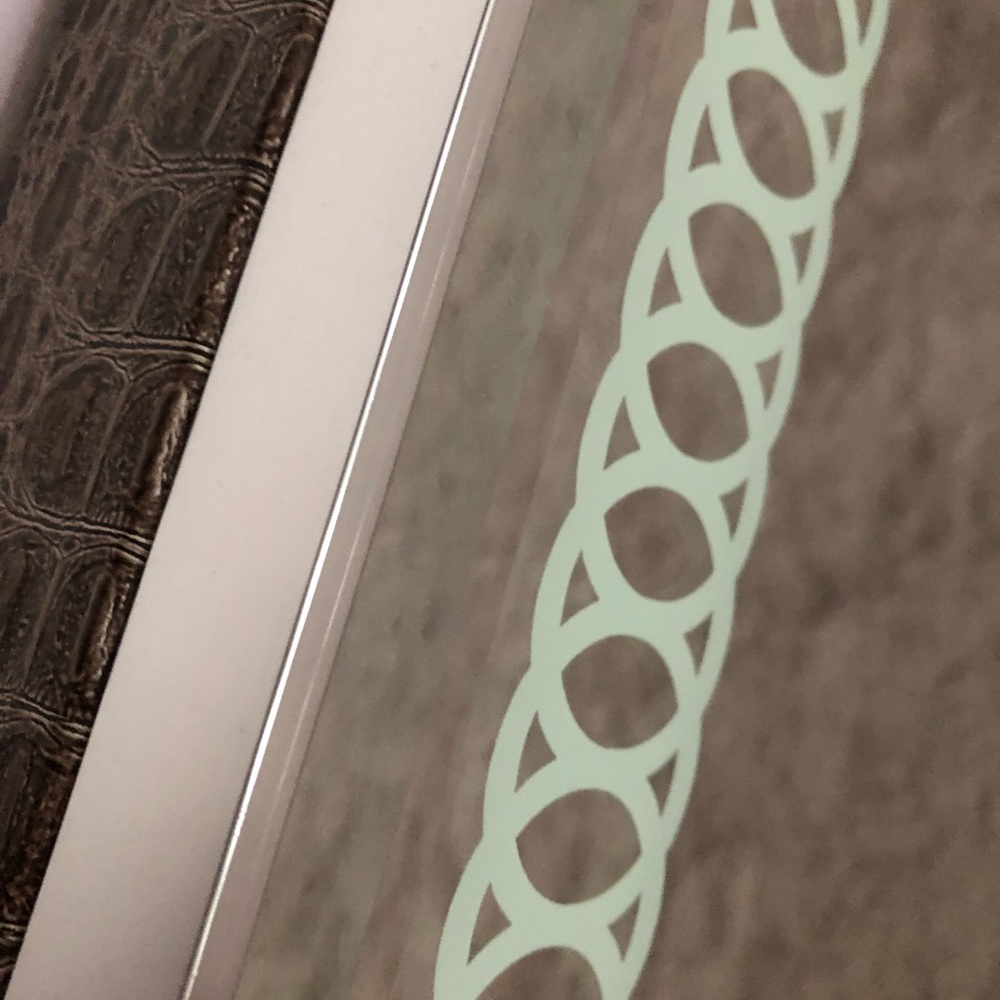 Alligator skin mirror - Picture 3 of 7
